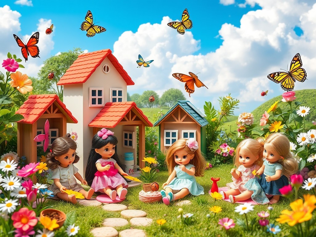 نقاشی فانتزی عروسکی