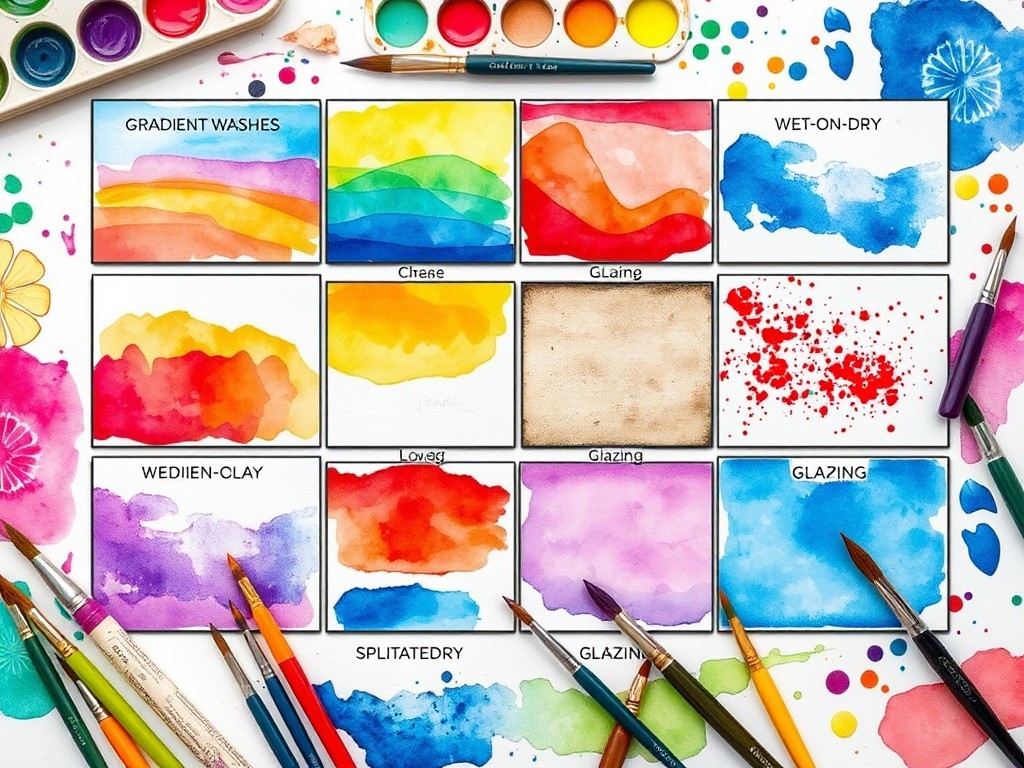 تکنیک های آبرنگ 