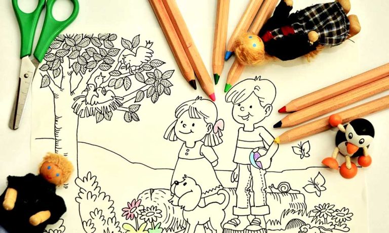 ایده نقاشی ساده کودکانه؛ نقاشی زیبا و آموزشی برای کودکان