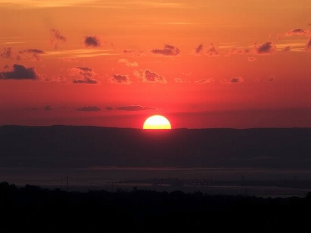 نقاشی غروب آفتاب