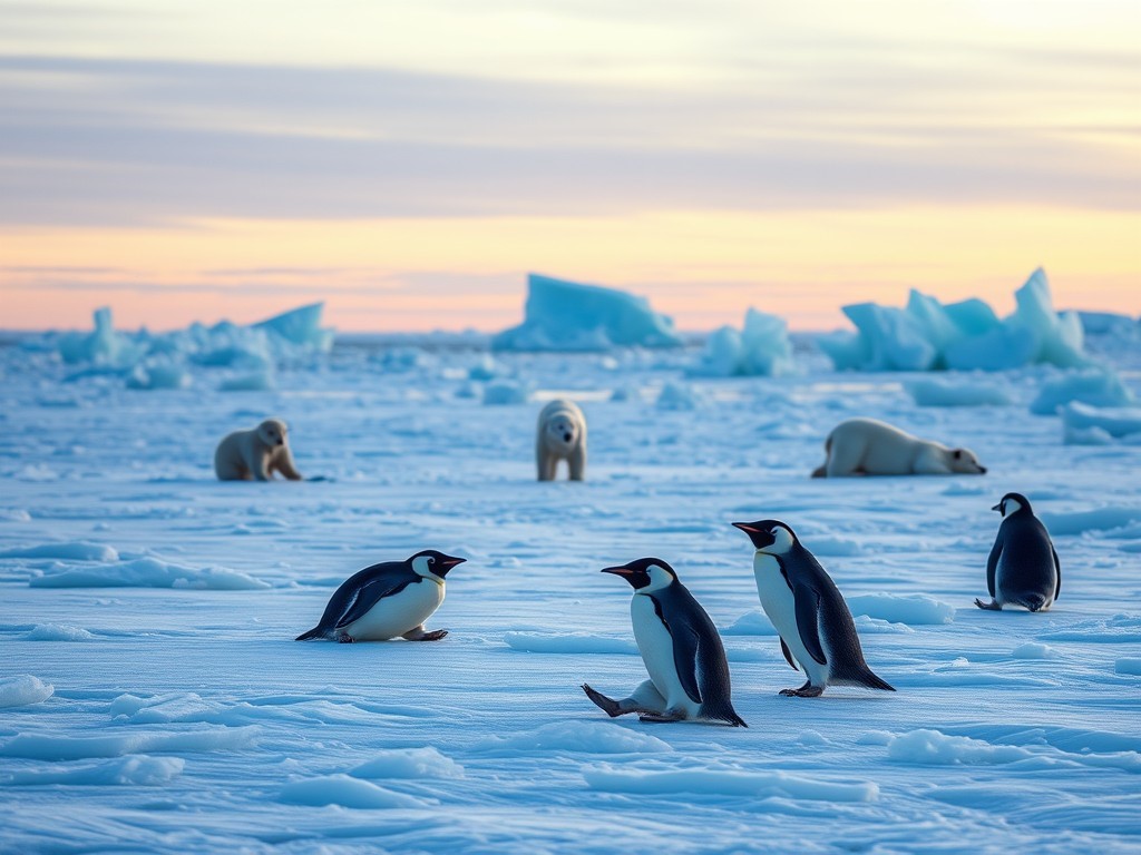 نقاشی حیات وحش قطبی