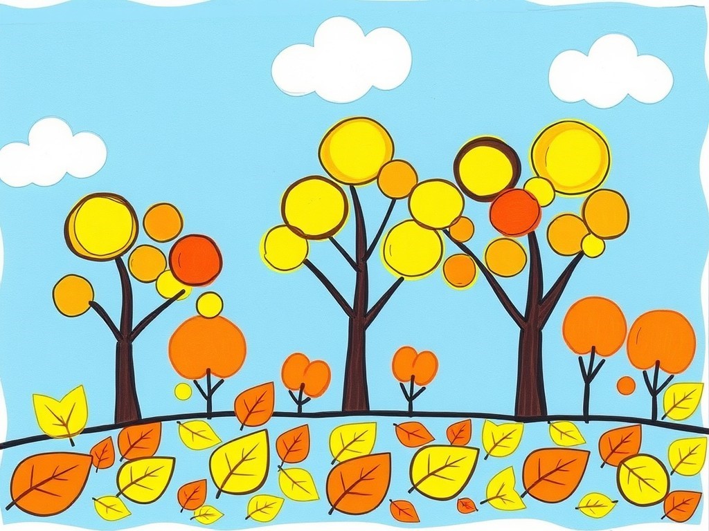 نقاشی فصل پاییز