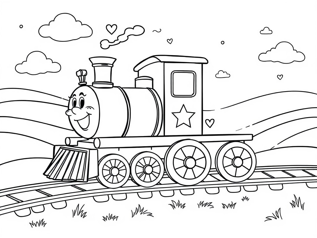 نقاشی قطار برای کودکان