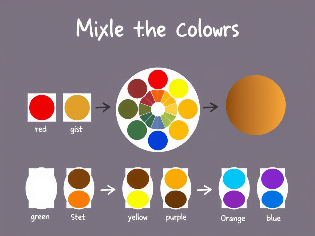 ترکیب رنگ قهوه ای