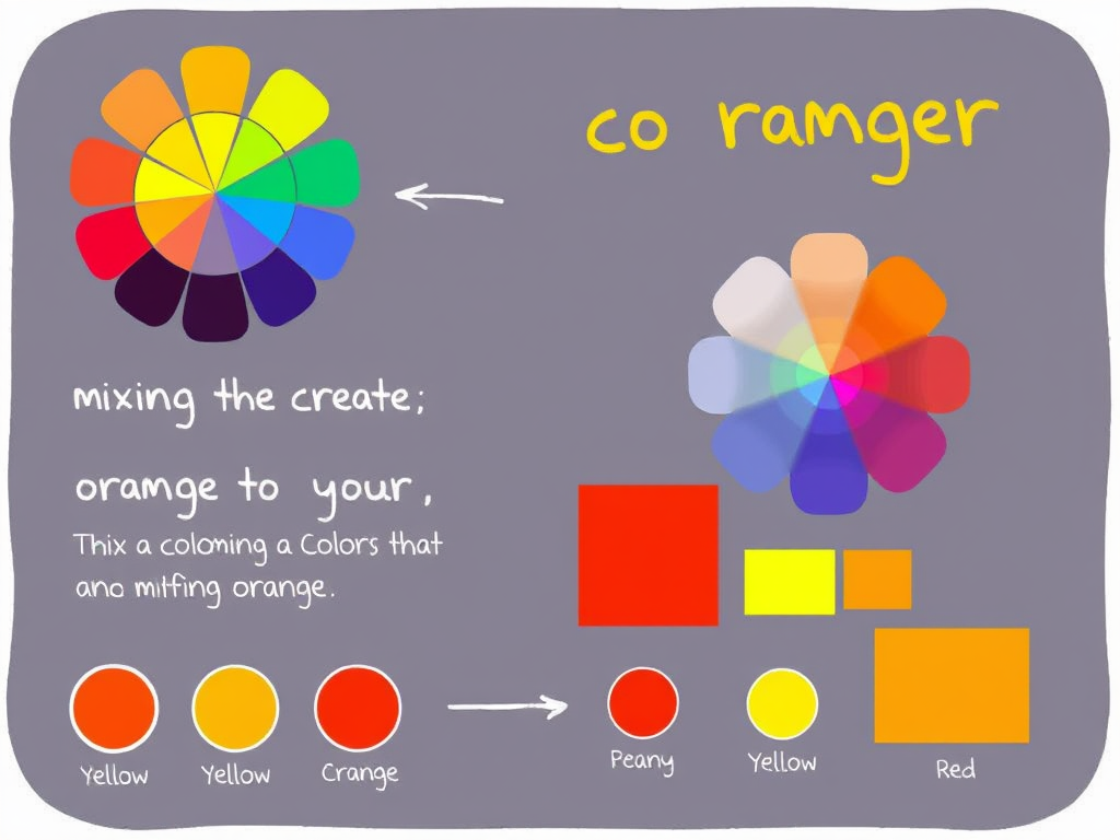 ترکیب رنگ نارنجی