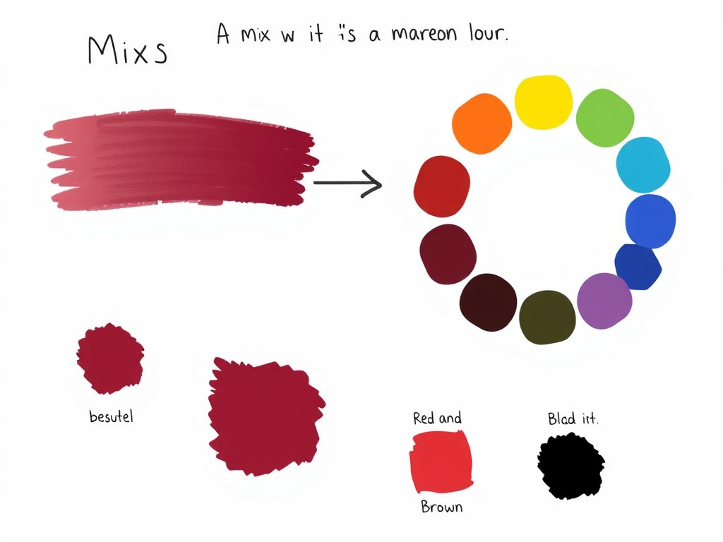 ترکیب رنگ زرشکی