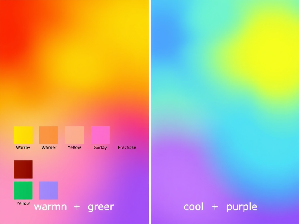 رنگهای گرم و سرد