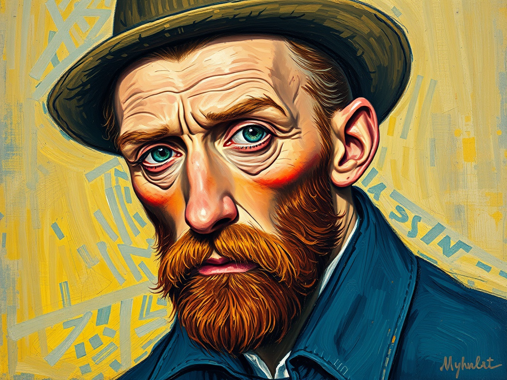 خودنگاره با گوش باندپیچی ‌شده