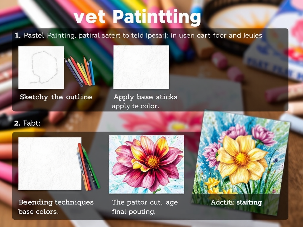 آموزش نقاشی با پاستل