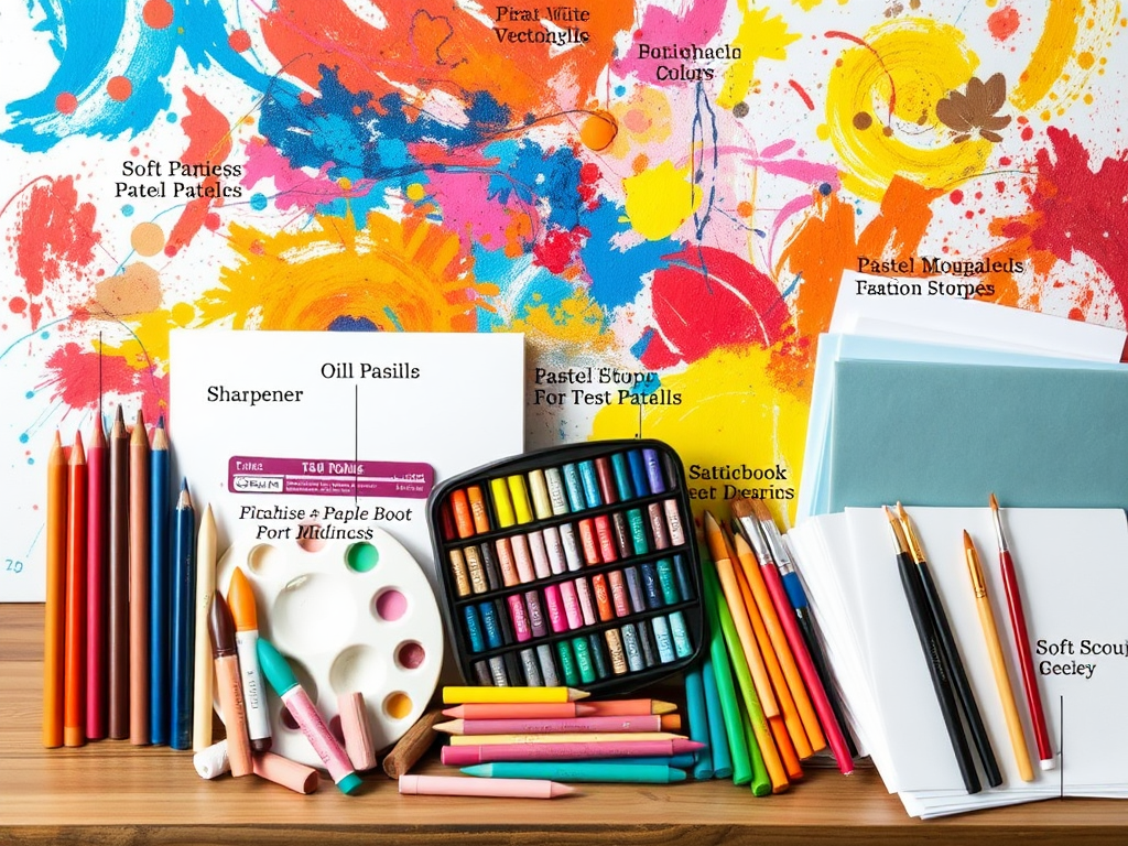 ابزار مورد نیاز برای نقاشی با پاستل