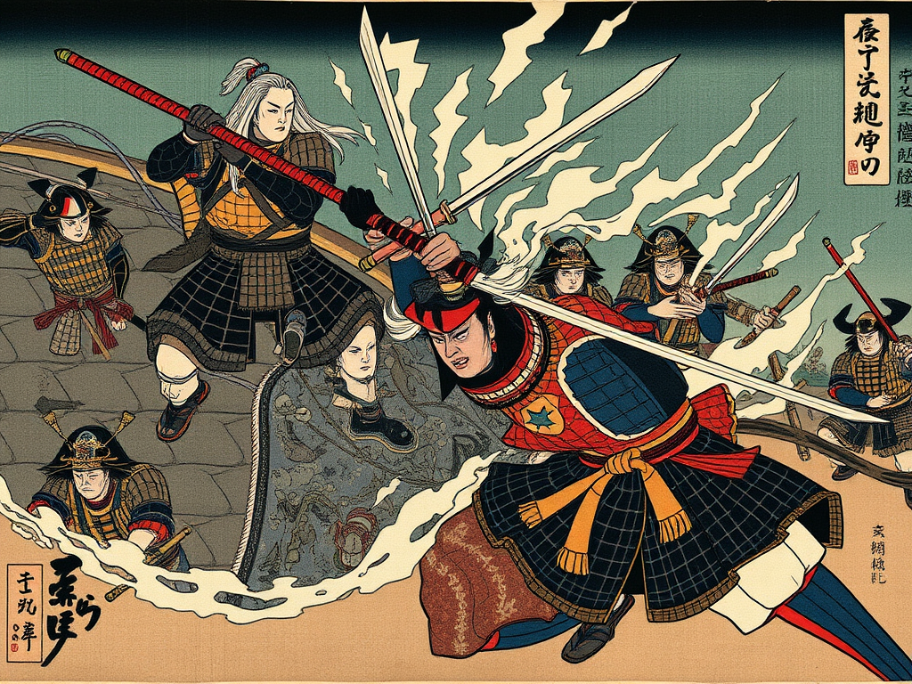 سایسابورو بیرحمانه اهاگی را میکشد» اثر یوشیتوشی تسوکیوکا