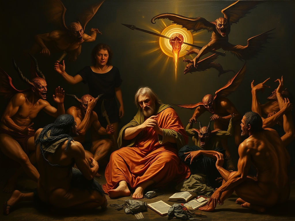 «وسوسه سنت آنتونی» اثر سالواتور روزا