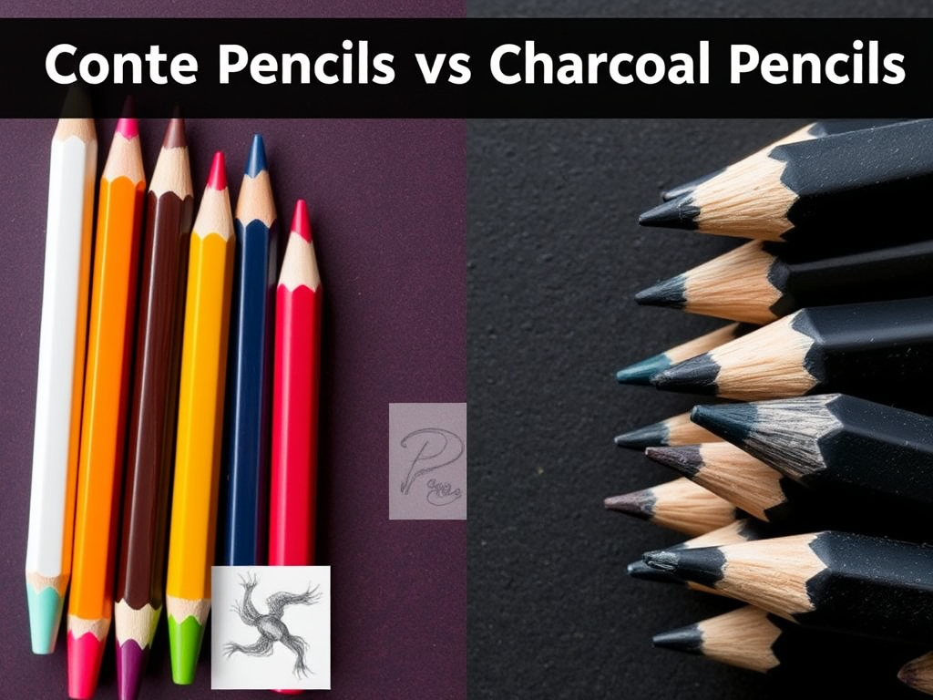 فرق مداد زغالی با کنته چیست ؟