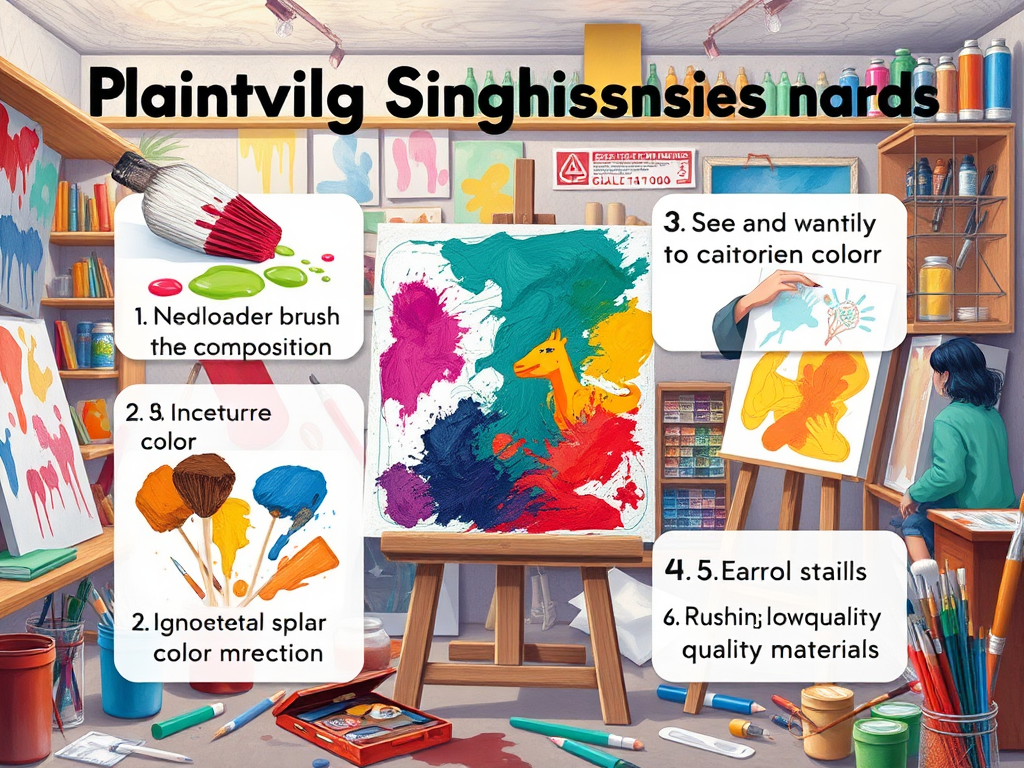 اشتباهات رایج مبتدیان در زمان شروع نقاشی