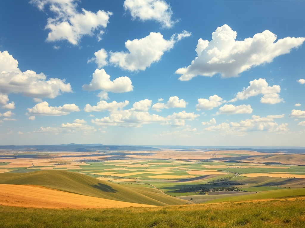 نقاشی از دشت وسیع