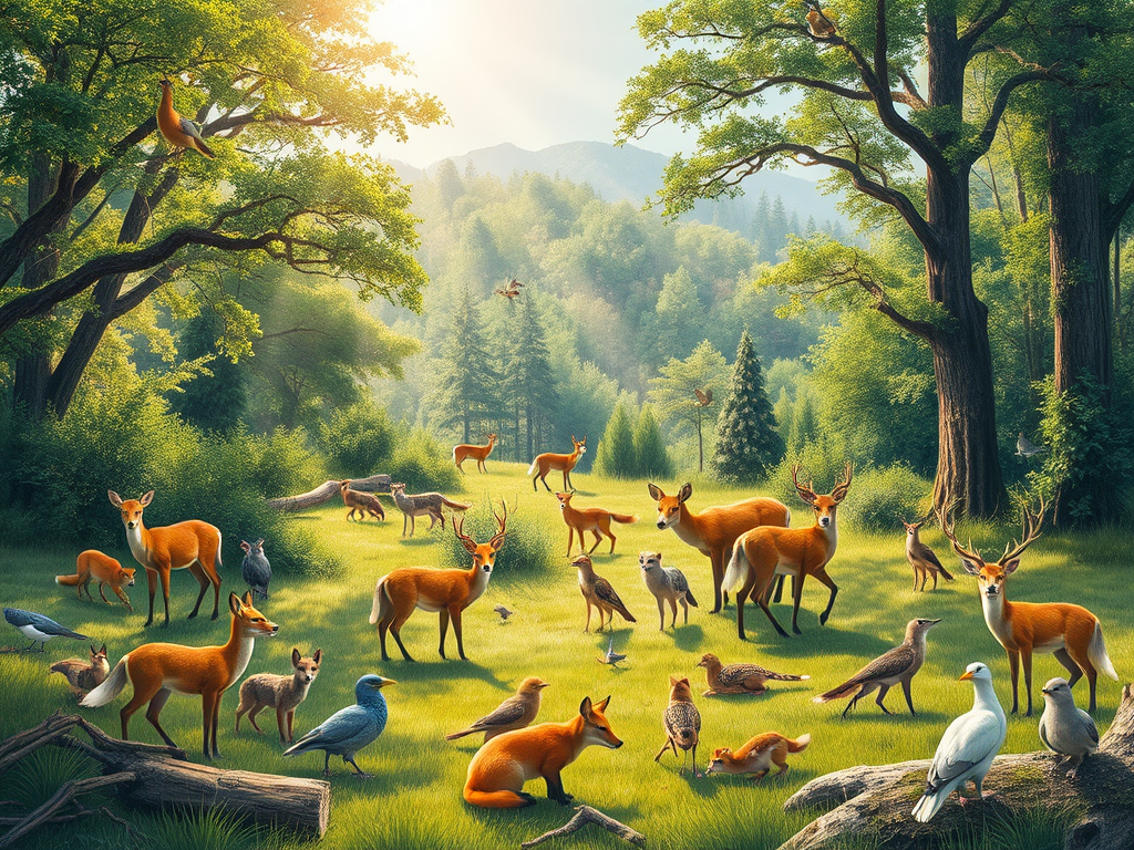 نقاشی رنگ  روغن حیات وحش