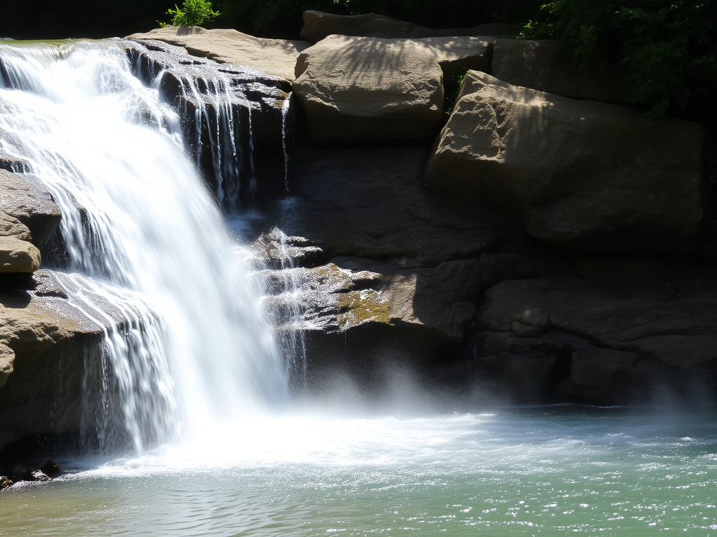 نقاشی آبشار