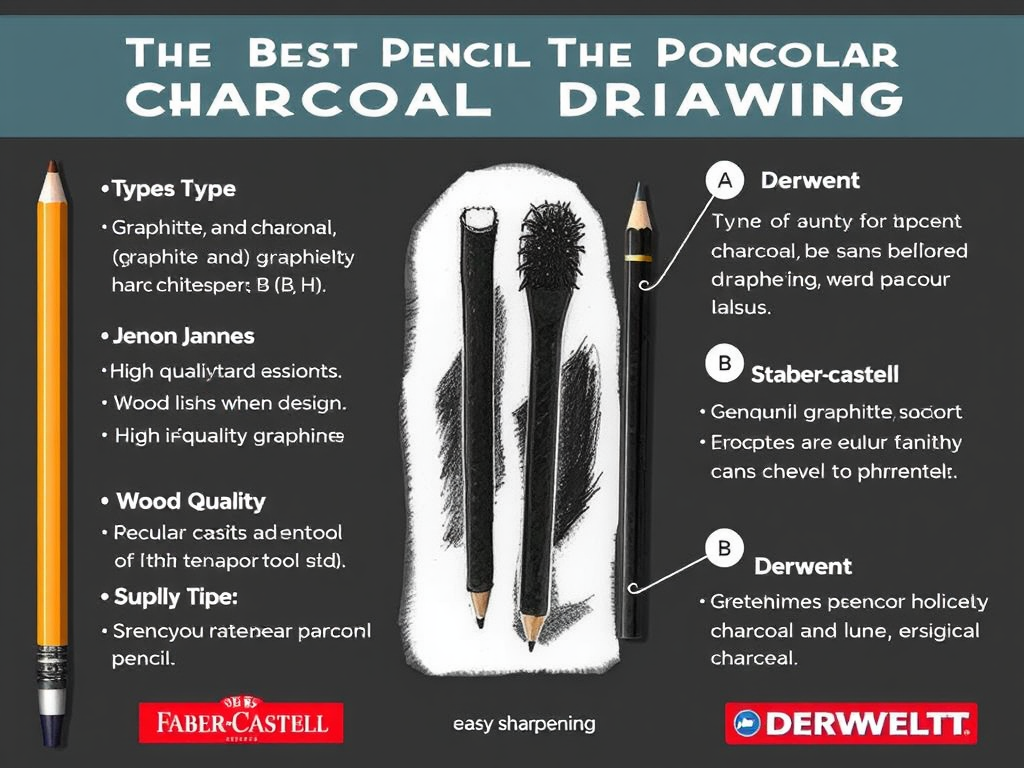 مشخصات بهترین مداد برای طراحی سیاه قلم 