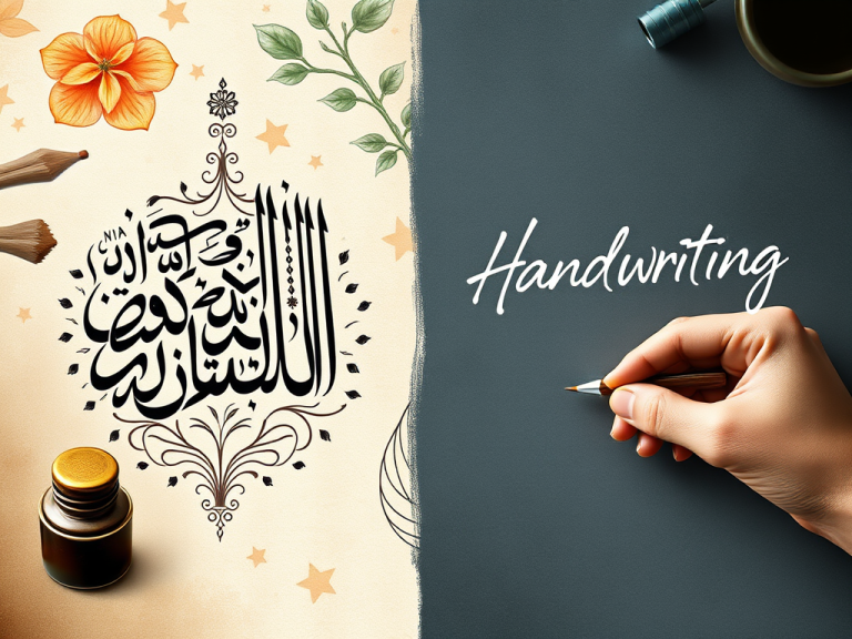 تفاوت خطاطی و خوشنویسی چیست؟