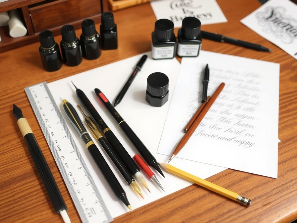 ابزارهای لازم برای آموزش خوشنویسی برای مبتدیان