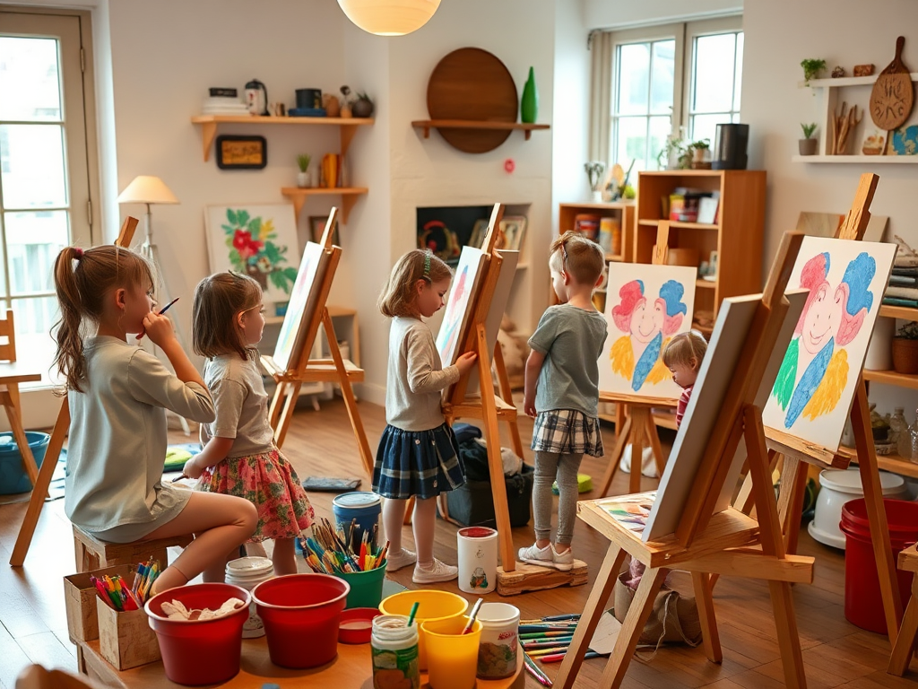 روش تدریس خلاقانه نقاشی به کودکان در خانه