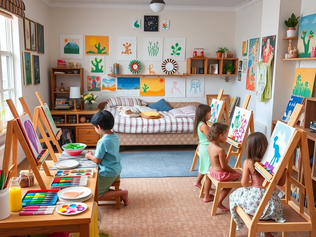 اصول آموزش نقاشی به کودکان در خانه