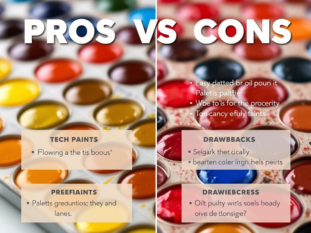 نکات مثبت و منفی رنگ های روغنی