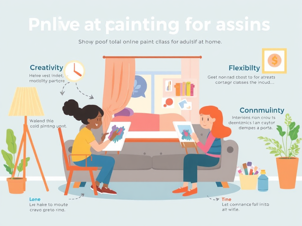 مزایای کلاس آنلاین نقاشی برای بزرگسالان