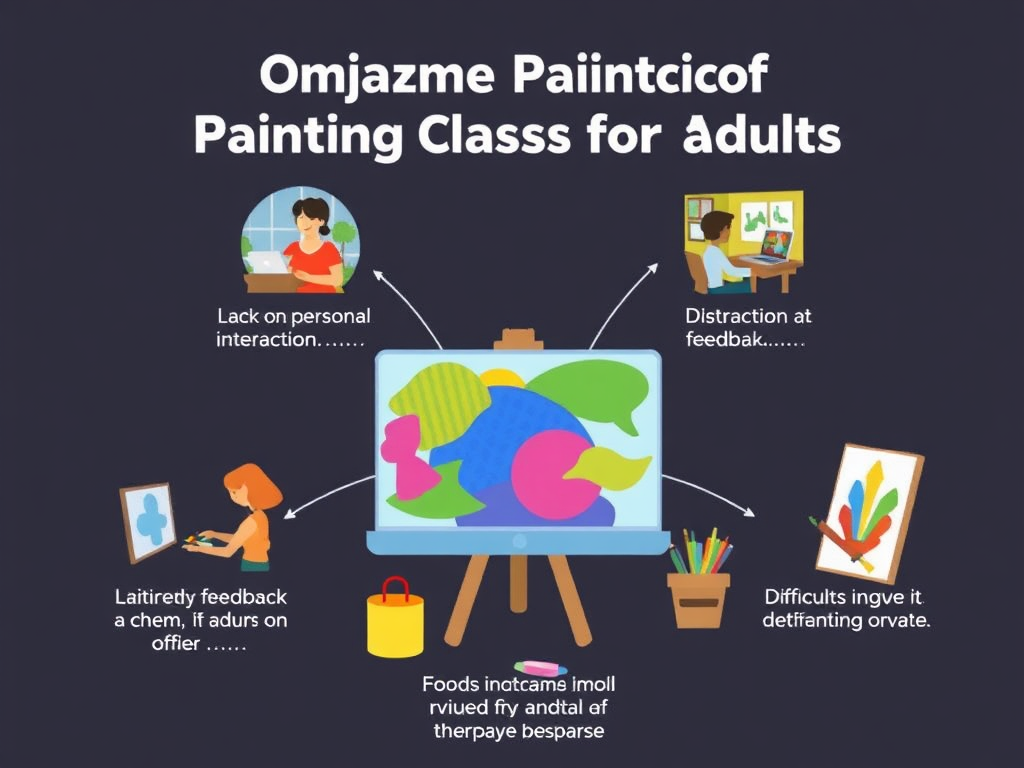 معایب کلاس های آنلاین نقاشی برای بزرگسالان