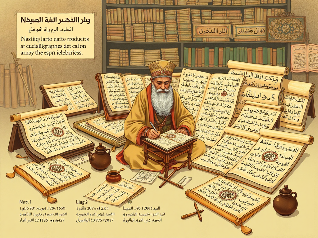 تاریخچه استفاده از قلم نی در خوشنویسی 