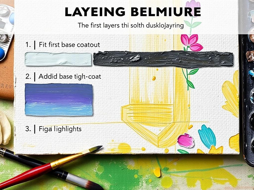 تکنیک لایهگذاری در نقاشی رنگ روغن