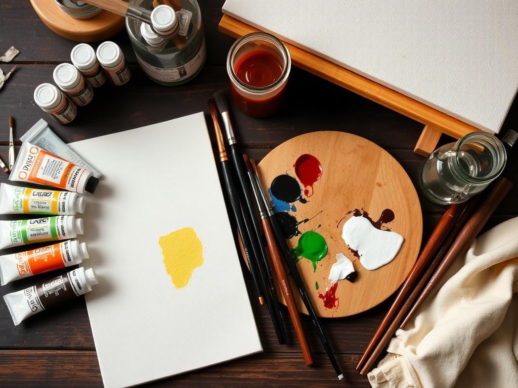 لوازم مورد نیاز نقاشی رنگ روغن