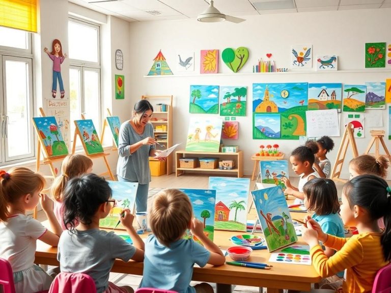 استفاده از قصهگویی در آموزش نقاشی کودکانه