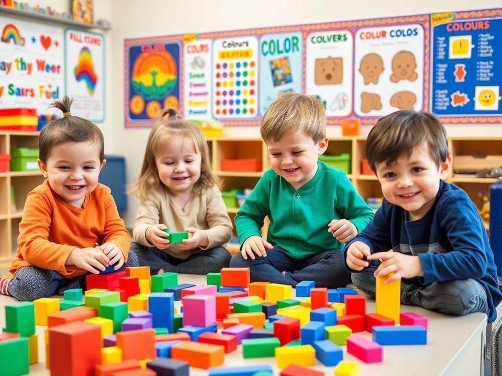 آموزش رنگ ها به کودکان از طریق بازی کردن