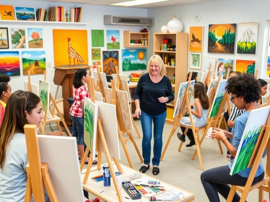 تفاوت کلاس نقاشی خصوصی با کلاس نقاشی گروهی